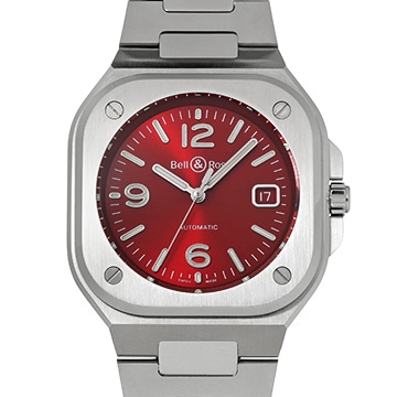 ベル＆ロス BR 05 レッドスチール BR05A-R-ST/SST レッド メンズ 時計 【中古】【wristwatch】