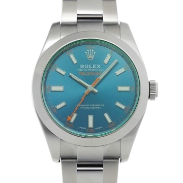 ロレックス ミルガウス 116400GV Zブルー メンズ 時計 【中古】【wristwatch】