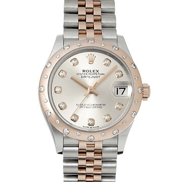 ロレックス デイトジャスト 31 278341RBR シルバー/ダイヤモンド ユニセックス 時計 【中古】【wristwatch】