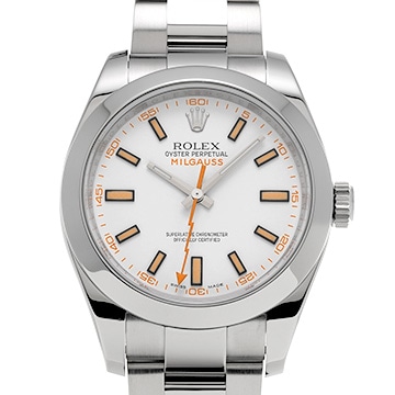 ロレックス ミルガウス 116400 ホワイト メンズ 時計 【中古】【wristwatch】