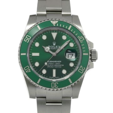 ロレックス サブマリーナ デイト 116610LV グリーン メンズ 時計 【中古】【wristwatch】
