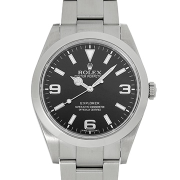ロレックス エクスプローラー 214270 ブラック メンズ 時計 【中古】【wristwatch】