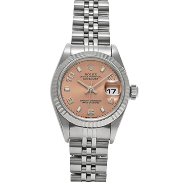 ロレックス デイトジャスト 69174 ピンク レディース 時計 【中古】【wristwatch】