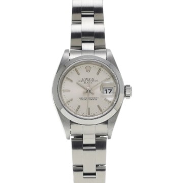 ロレックス オイスターパーペチュアル デイト 79160 シルバー レディース 時計 【中古】【wristwatch】
