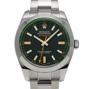 ロレックス ミルガウス 116400GV ブラック メンズ 時計 【中古】【wristwatch】