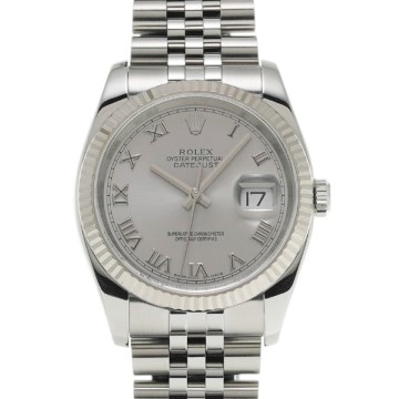 ロレックス デイトジャスト 116234 グレー メンズ 時計 【中古】【wristwatch】