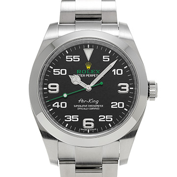 ロレックス エアキング 116900 ブラック メンズ 時計 【中古】【wristwatch】