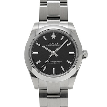 ロレックス オイスターパーペチュアル 177200 ブラック ユニセックス 時計 【中古】【wristwatch】