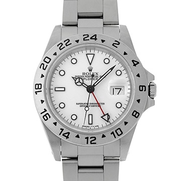 ロレックス エクスプローラーII 16570 ホワイト メンズ 時計 【中古】【wristwatch】