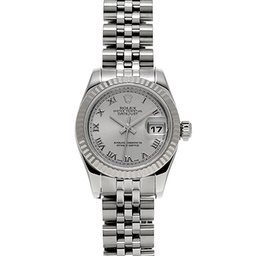 ロレックス デイトジャスト 179174 グレー レディース 時計 【中古】【wristwatch】