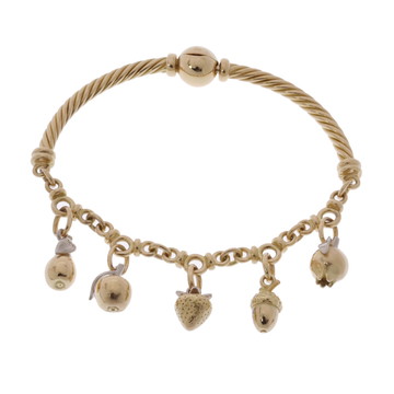 ポメラート フルーツチャーム ブレスレット ゴールド K18イエローゴールド YG レディース ジュエリー 【中古】【jewelry】