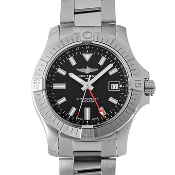 ブライトリング アベンジャー オートマチック GMT 43 A32397 ブラック メンズ 時計 【中古】【wristwatch】