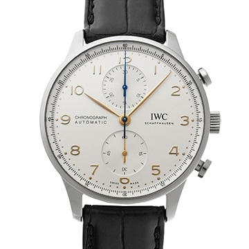 IWC ポルトギーゼ クロノグラフ IW371604 シルバー メンズ 時計 【中古】【wristwatch】