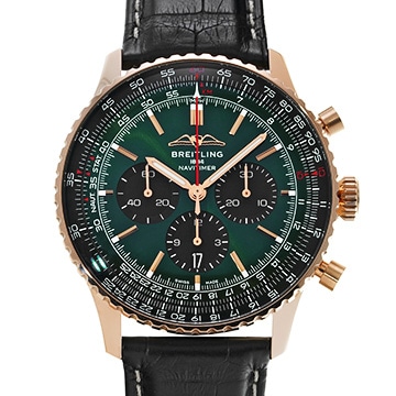 ブライトリング ナビタイマー B01 クロノグラフ 46 RB0137241L1P1 グリーン/ブラック メンズ 時計 【中古】【wristwatch】