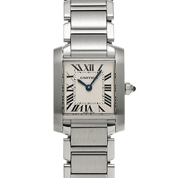 カルティエ タンクフランセーズ SM　 W51008Q3 シルバー レディース 時計 【中古】【wristwatch】