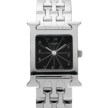 エルメス Hウォッチ HH1.210 ブラック レディース 時計 【中古】【wristwatch】