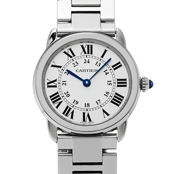 カルティエ ロンドソロ ドゥ カルティエ SM W6701004 シルバー レディース 時計 【中古】【wristwatch】