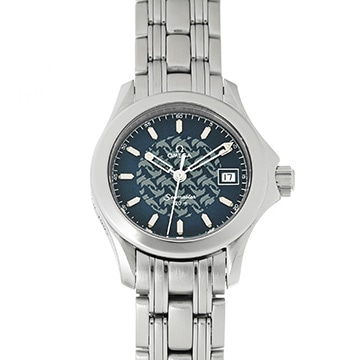 オメガ シーマスター 120 ジャック・マイヨール 1997 2580.80 ブルー メンズ 時計 【中古】【wristwatch】