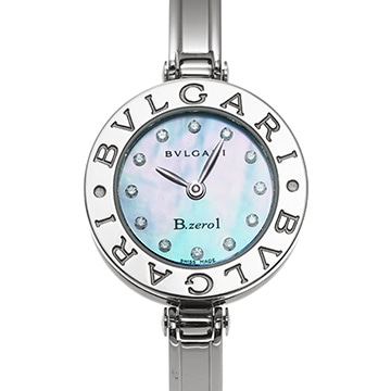 ブルガリ ビーゼロワン BZ22BSS ブルーシェル/ダイヤモンド レディース 時計 【中古】【wristwatch】