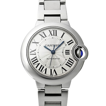 カルティエ バロンブルー ドゥ カルティエ 33mm WSBB0044 シルバー レディース 時計 【中古】【wristwatch】