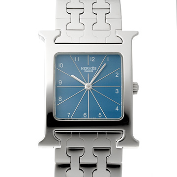 エルメス Hウォッチ HH1.510.631/4805 ブルー ユニセックス 時計 【中古】【wristwatch】