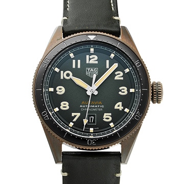 タグ ホイヤー オータヴィア キャリバー5 クロノメーター WBE5190.FC8268 カーキ メンズ 時計 【中古】【wristwatch】