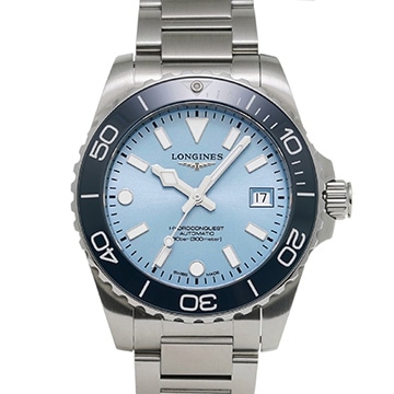 ロンジン ハイドロコンクエスト L3.779.4.98.6 サンレイ ブルー メンズ 時計 【中古】【wristwatch】