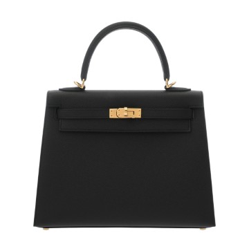 エルメス ケリー25 外縫い 2WAY ブラック ヴォーエプソン レディース バッグ 【新品】【bag】