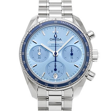 オメガ スピードマスター 38 コーアクシャル 324.30.38.50.03.001 ブルー ユニセックス 時計 【中古】【wristwatch】