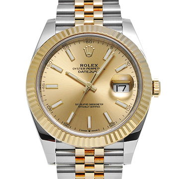 ロレックス デイトジャスト 41 126333 シャンパン メンズ 時計 【新品】【wristwatch】