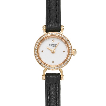 エルメス フォーブル ミニ W048402WW00 ホワイトラッカー/ダイヤモンド レディース 時計 【新品】【wristwatch】
