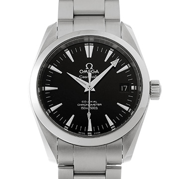 オメガ シーマスター アクアテラ コーアクシャル ミッドサイズ 2504.50 ブラック メンズ 時計 【中古】【wristwatch】