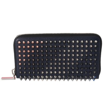 クリスチャンルブタン パネトーネ ウォレット マルチカラー 1165045 カーフレザー/スタッズ ユニセックス 財布 【中古】【purse】