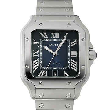 カルティエ サントス ドゥ カルティエ LM WSSA0030 ブルー・グラデーション メンズ 時計 【中古】【wristwatch】