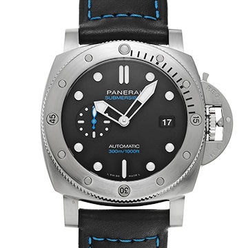 パネライ サブマーシブル 44mm PAM01596 ブラック メンズ 時計 【中古】【wristwatch】