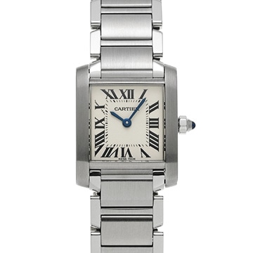 カルティエ タンクフランセーズ SM　 W51008Q3 シルバー レディース 時計 【中古】【wristwatch】