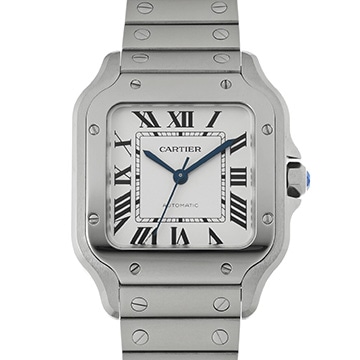 カルティエ サントス ドゥ カルティエ MM WSSA0029 シルバー メンズ 時計 【中古】【wristwatch】