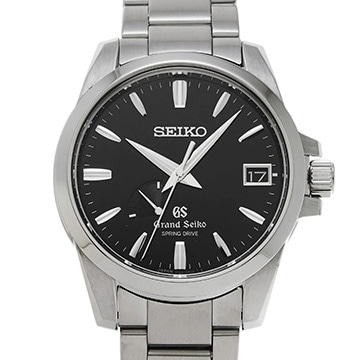 グランドセイコー ヘリテージコレクション スプリングドライブ SBGA027 ブラック メンズ 時計 【中古】【wristwatch】