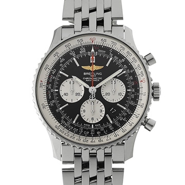 ブライトリング ナビタイマー 01 46 AB012721/BD09 ブラック/シルバー メンズ 時計 【中古】【wristwatch】