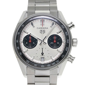 タグ ホイヤー カレラ クロノグラフ CBS2216.BA0041 シルバー/ブラック メンズ 時計 【中古】【wristwatch】