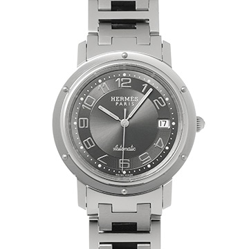 エルメス クリッパー クロノグラフ CL1.810 グレー メンズ 時計 【中古】【wristwatch】