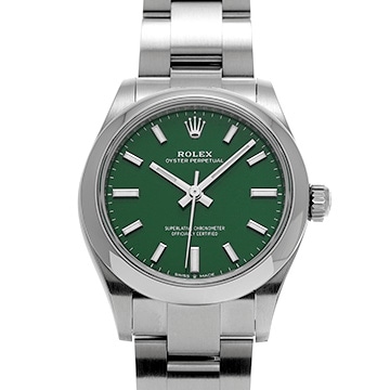 ロレックス オイスターパーペチュアル 31 277200 グリーン ユニセックス 時計 【中古】【wristwatch】