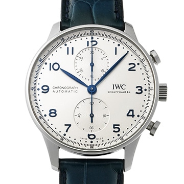 IWC ポルトギーゼ クロノグラフ IW371605 シルバー メンズ 時計 【中古】【wristwatch】