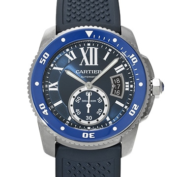 カルティエ カリブル ドゥ カルティエ ダイバー WSCA0010 ブルー メンズ 時計 【中古】【wristwatch】