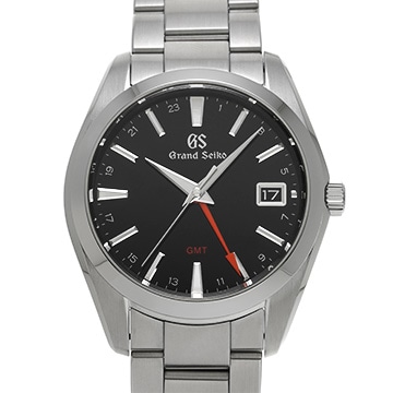 グランドセイコー ヘリテージコレクション クォーツ GMT SBGN013 ブラック メンズ 時計 【中古】【wristwatch】