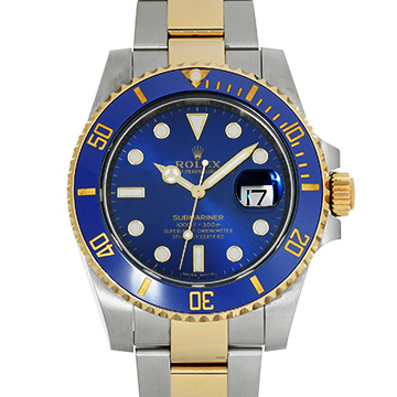 ロレックス サブマリーナ デイト 116613LB ブルー メンズ 時計 【中古】【wristwatch】