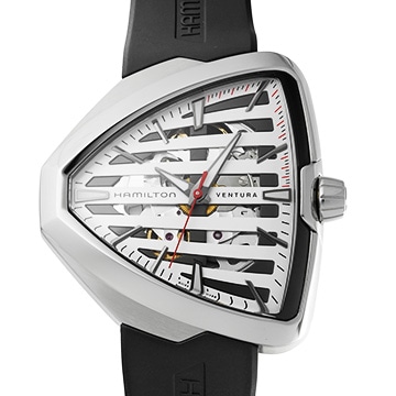ハミルトン ベンチュラ エルヴィス80 オート H24555381 ホワイト/スケルトン メンズ 時計 【中古】【wristwatch】