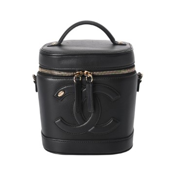 シャネル バニティ 2WAY チェーンショルダー ブラック AS0323 ラムスキン レディース バッグ 【中古】【bag】