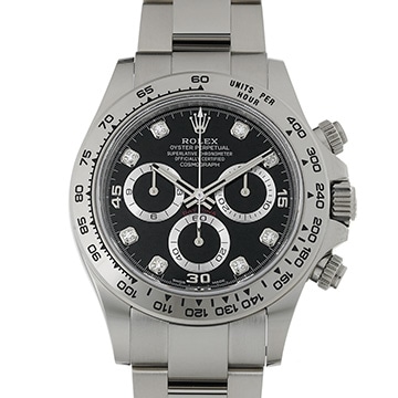 ロレックス コスモグラフ デイトナ 116509G ブラック/ダイヤモンド メンズ 時計 【中古】【wristwatch】