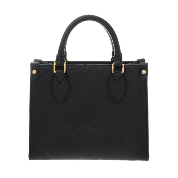 ルイ ヴィトン モノグラムアンプラント オンザゴー BB ブラック M46993 レザー レディース バッグ 【中古】【bag】